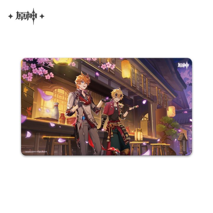 Mousepad Childe & Thoma - Genshin Impact (40x70cm) 3